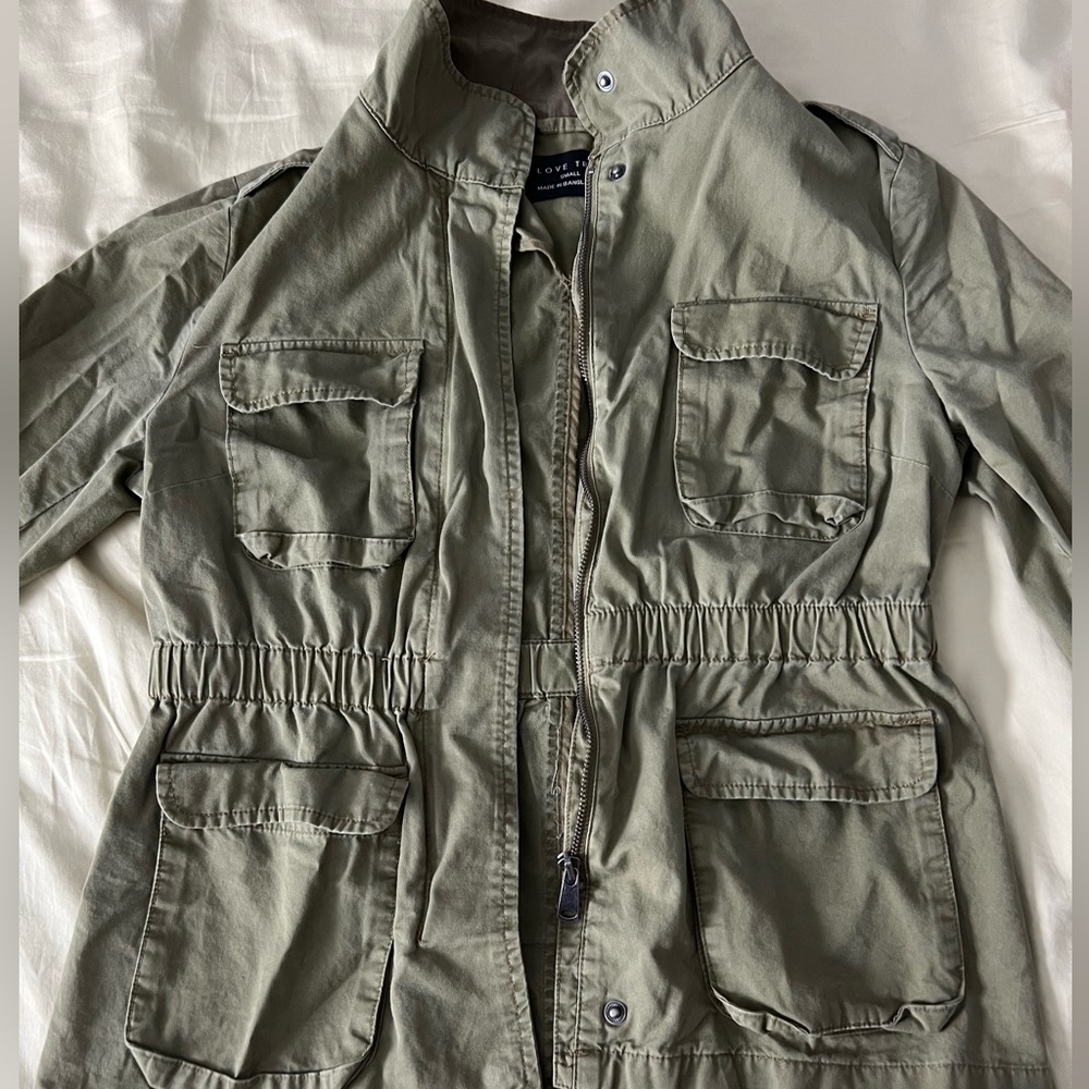 green jacket
